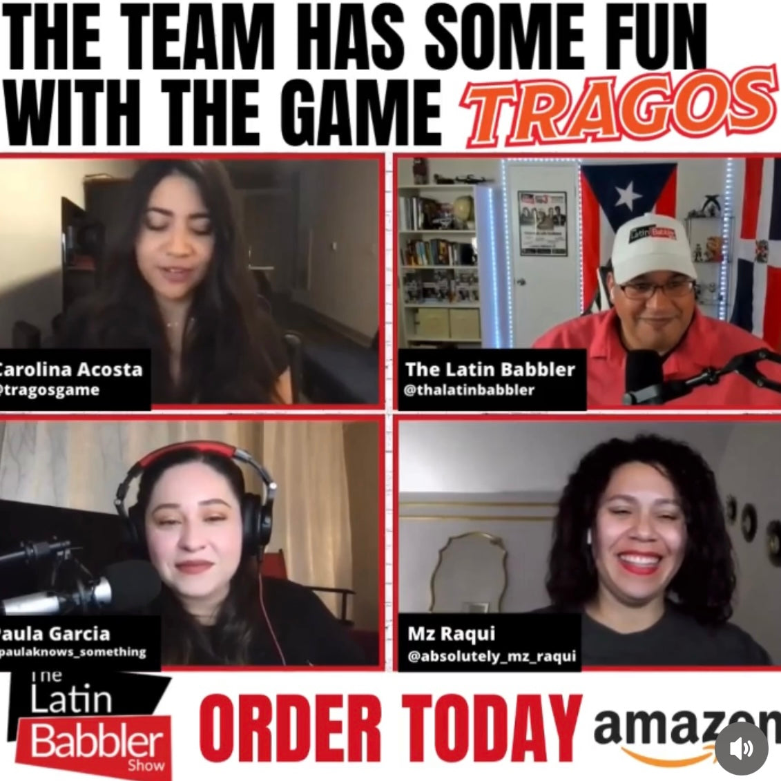 thumbnail screenshot of a game night and interview hosted by The Latin Babbler, Rafael Fernandez