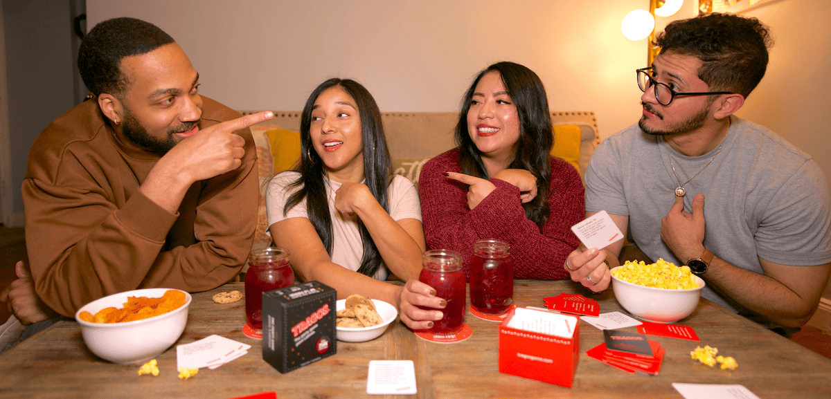 Tragos Drinking Card Game - Made by Latinos, mostly for Latinos.