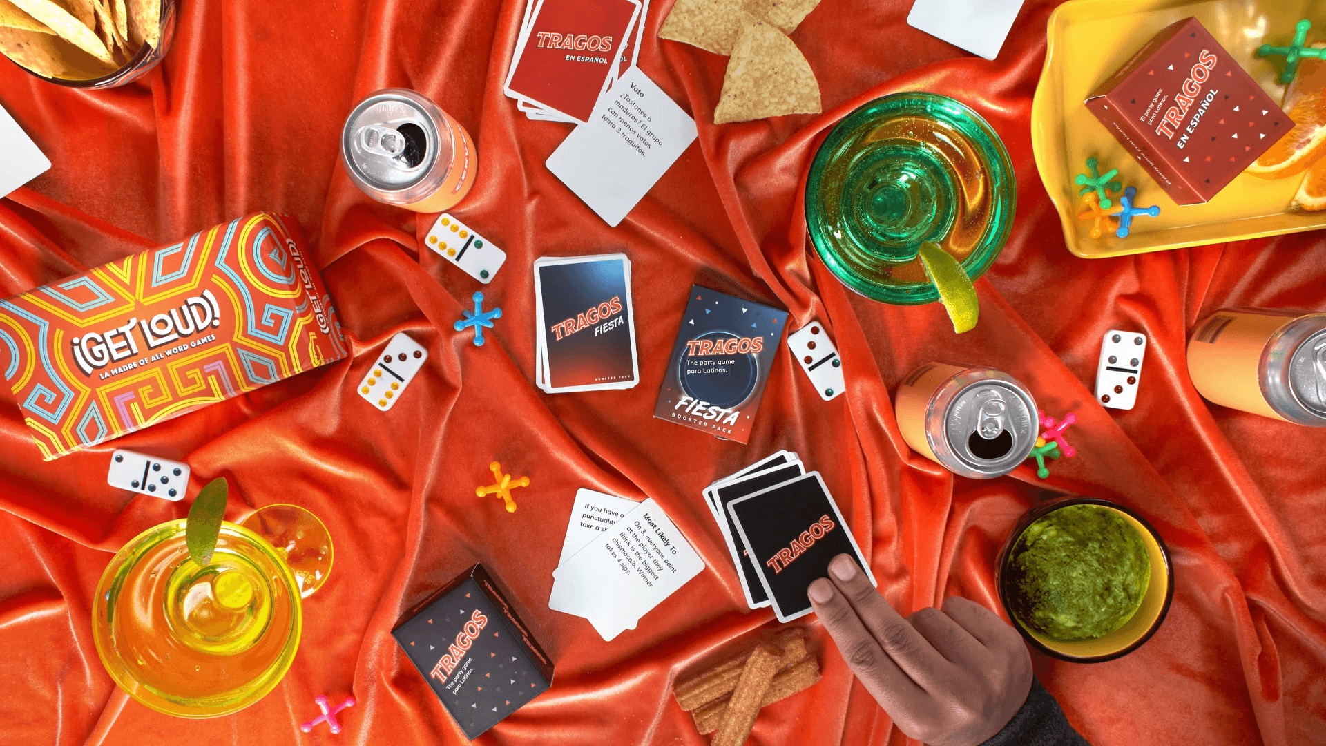 tragos party card game and get loud bilingual spanish board games
