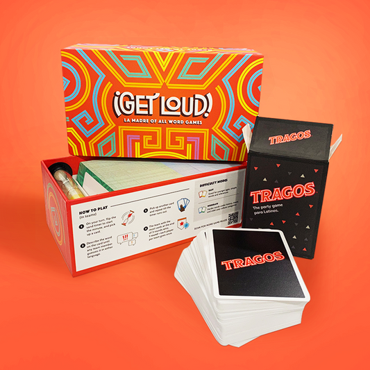 tragos and get loud savings bundle shop both save 25% off drinking games and family friendly games for latinos
