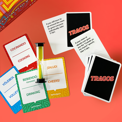 shop and save adult drinking games and kid friendly guessing word bilingual games with tragos and get loud savings bundle